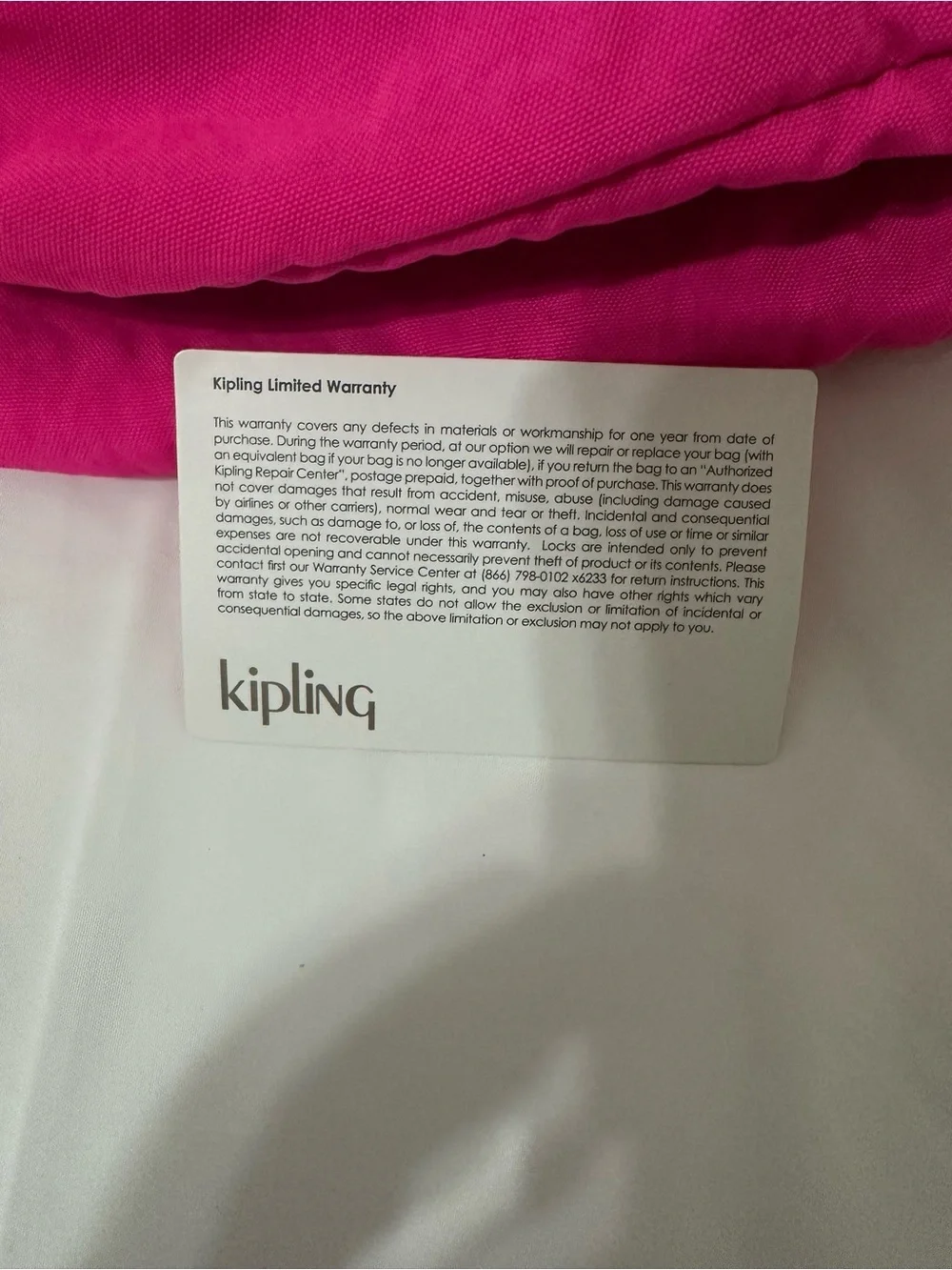 Kipling Pink Backpack with Monkey Keychain – New Without Tags